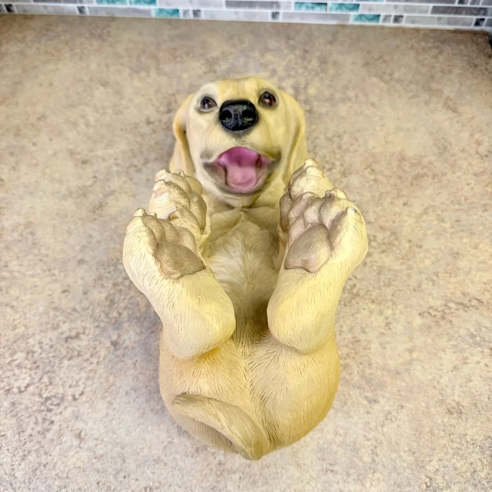 True Zoo Playful Pup Yellow Lab Wine Bottle Holder - Picture 4 of 5